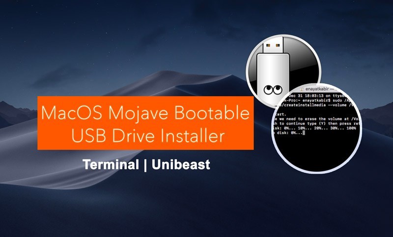 os x mojave create bootable usb from iso windows 10